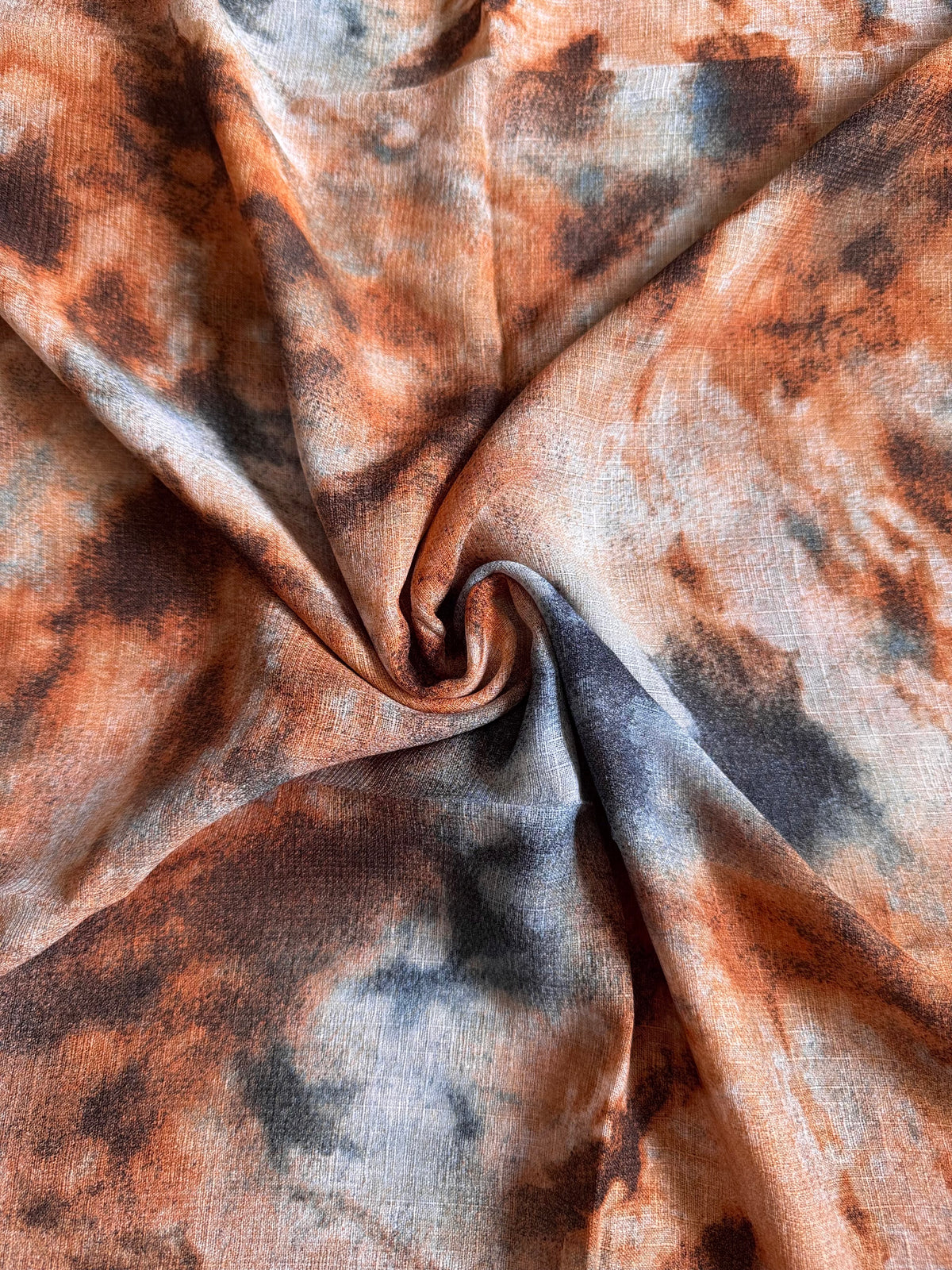 Rust Tie’nDye Print Lawn