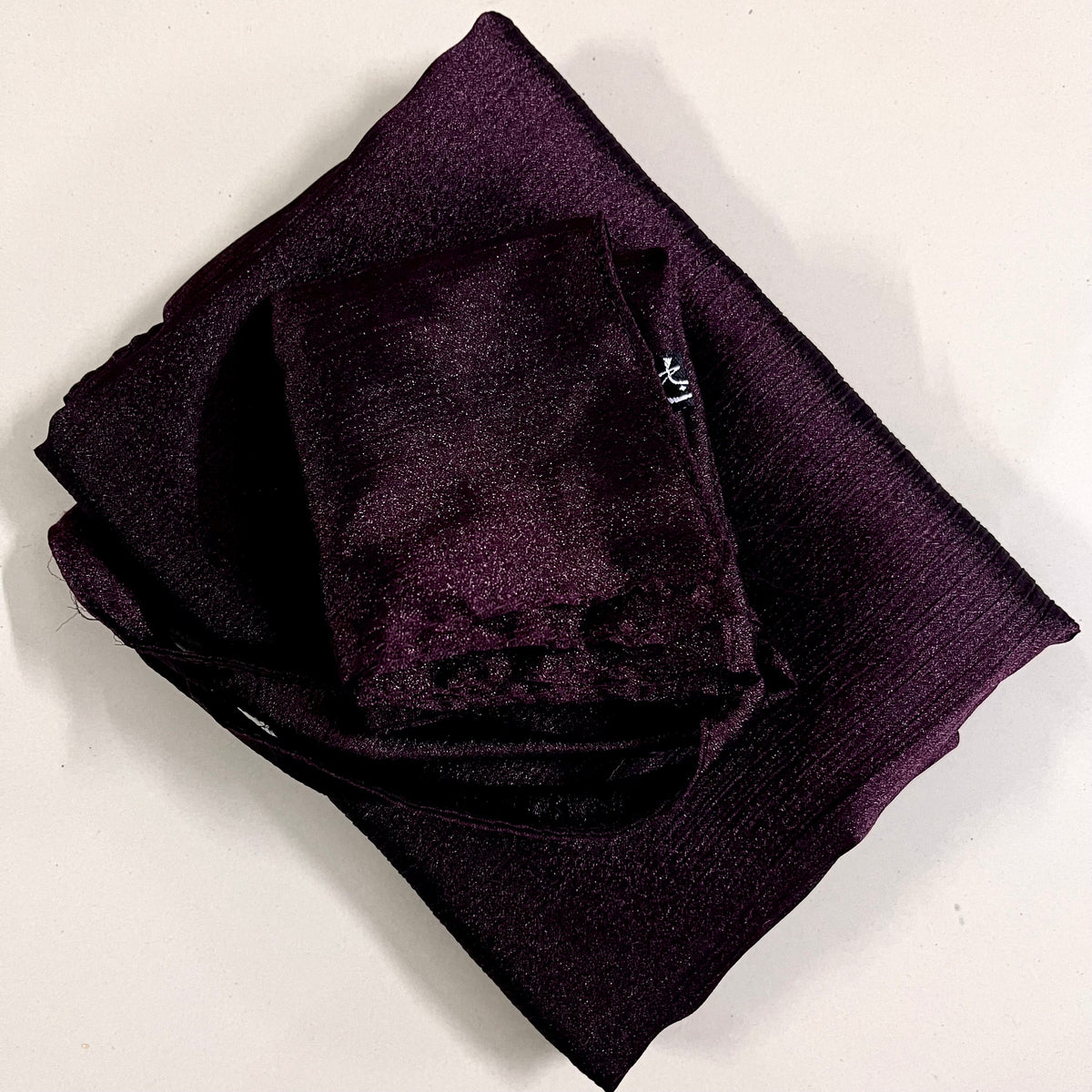 Soft Purple Shimmer Hijab-Niqab Set