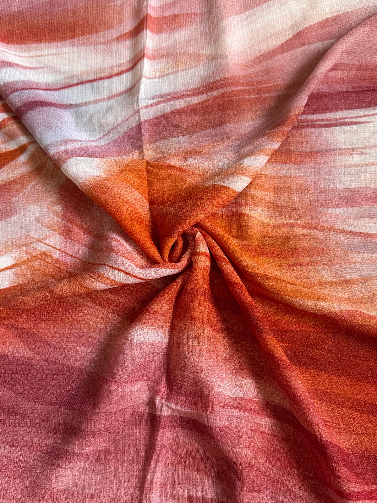 Coral Stroke Print Lawn