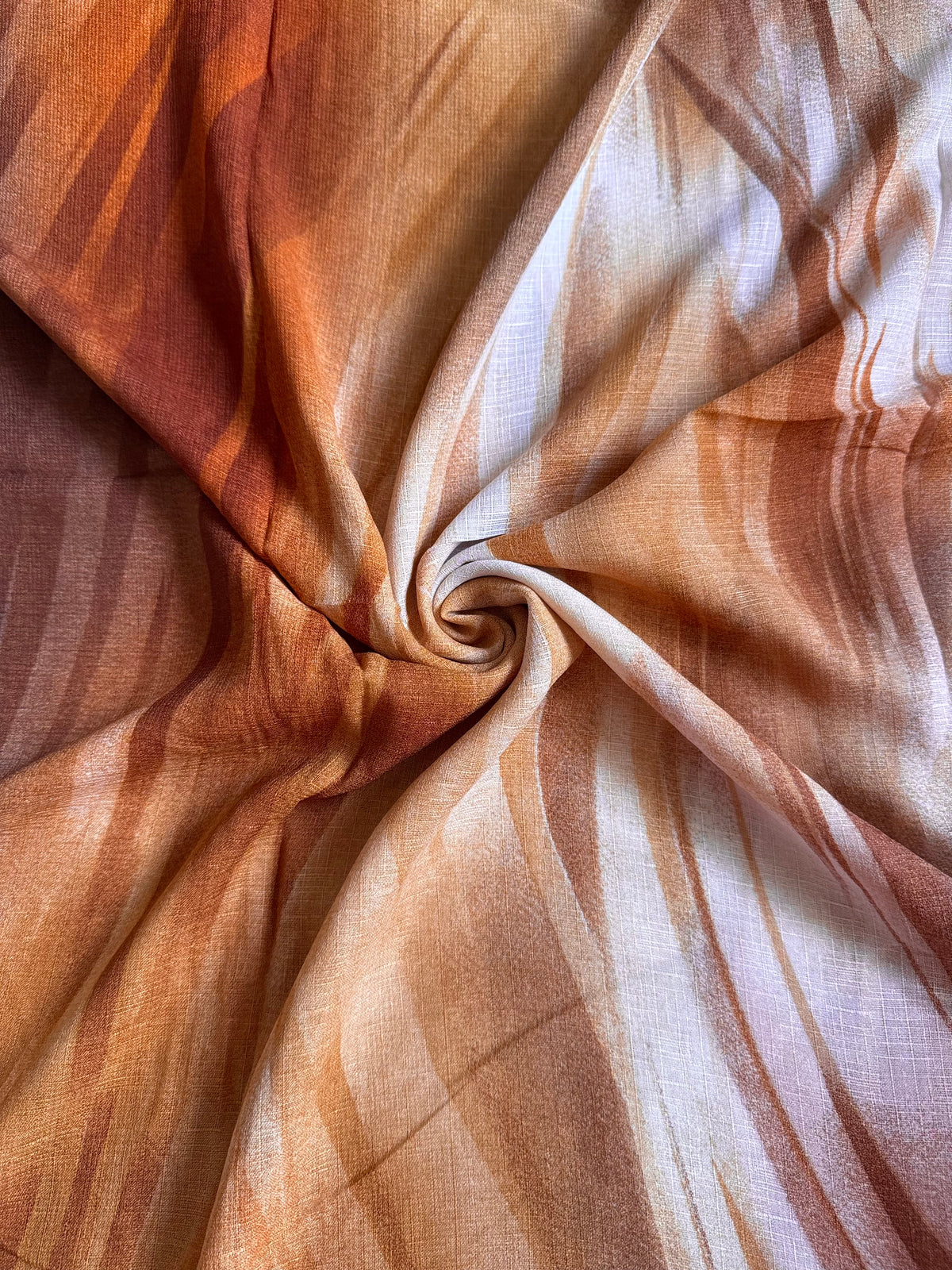 Brown Stroke Print Lawn