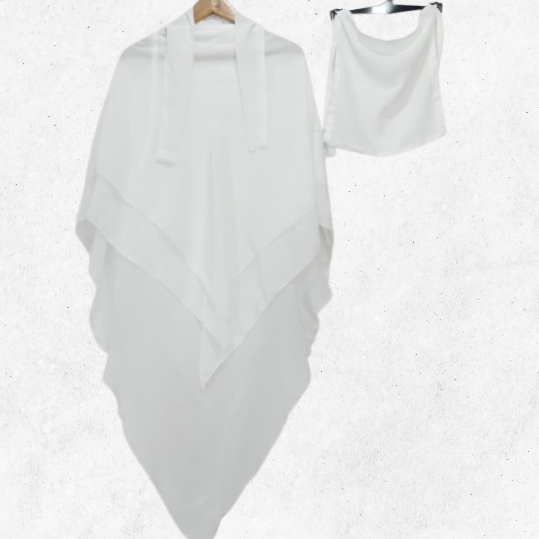 White Khimar-Niqab Set