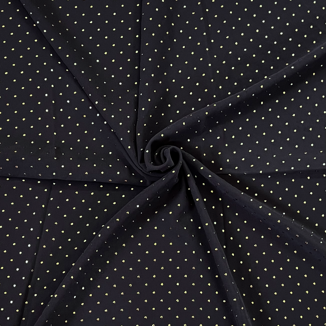 Charcoal Studded Georgette