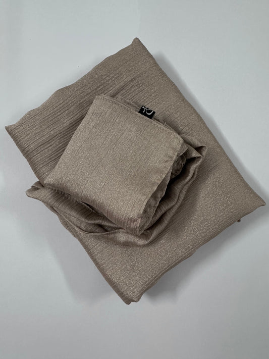 Cashew Shimmer Hijab-Niqab Set