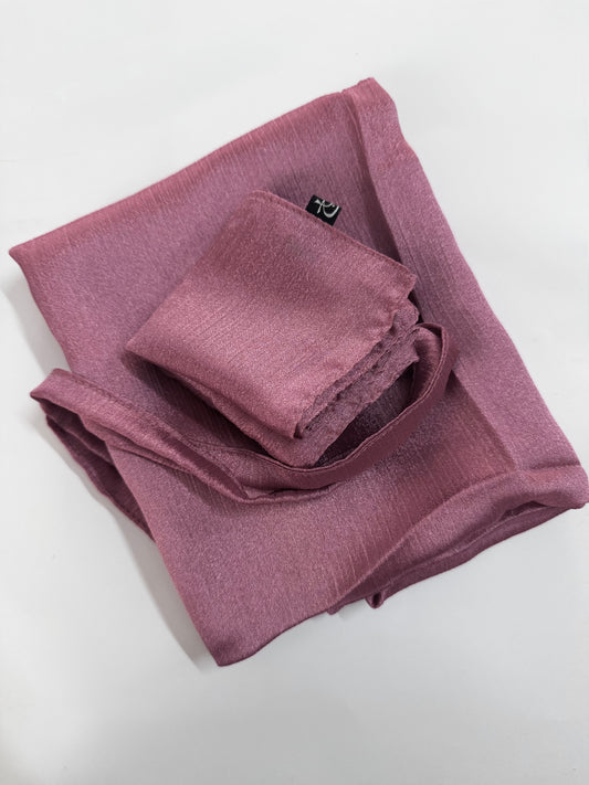 Pink Shimmer Hijab-Niqab Set