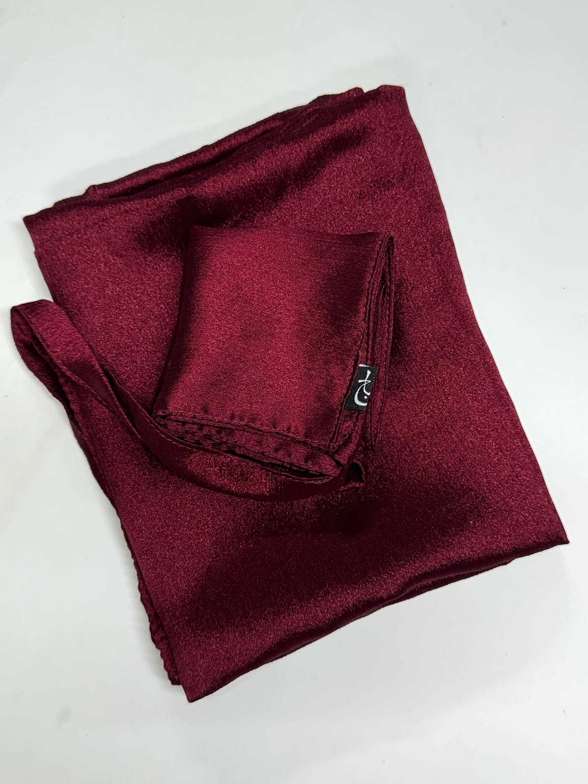 Maroon Shimmer Hijab-Niqab