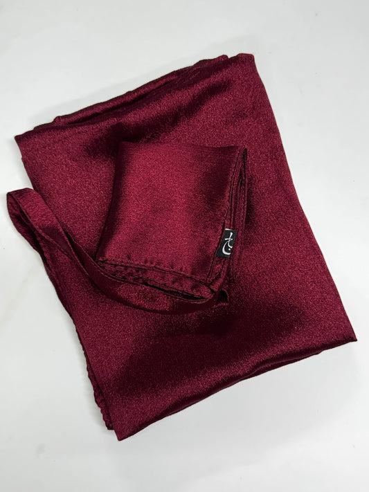 Maroon Shimmer Hijab-Niqab