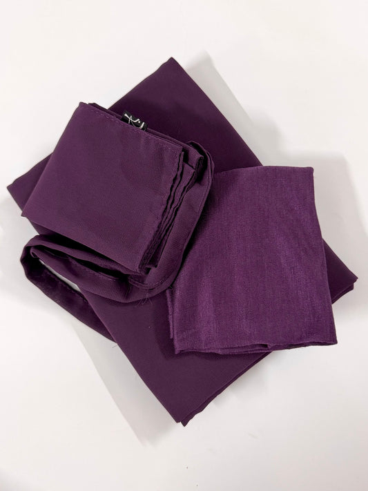 Dull Purple Hijab-Niqab-Cap Set