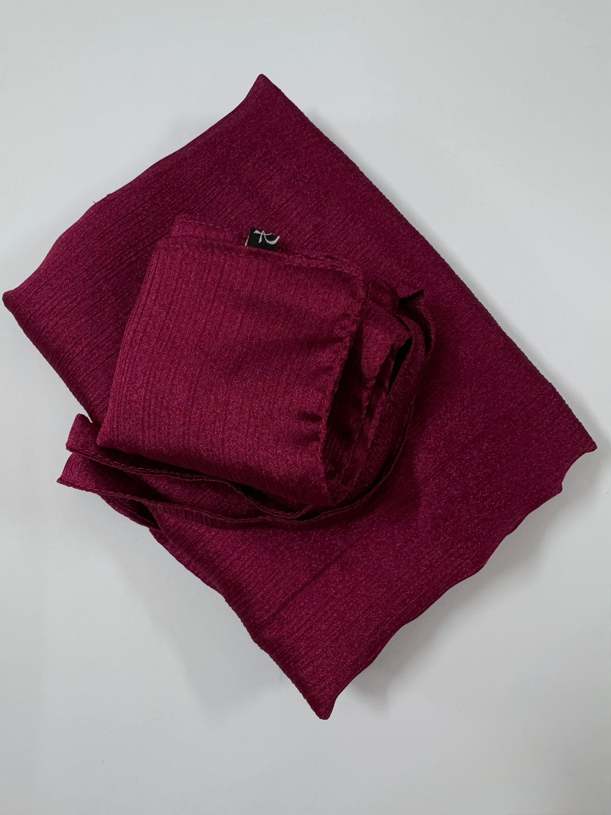 Wine Shimmer Hijab-Niqab Set