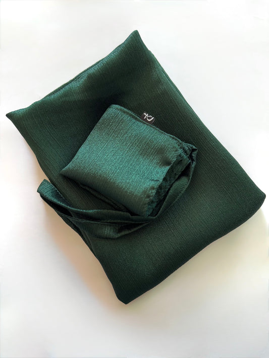 Green Shimmer Hijab-Niqab Set