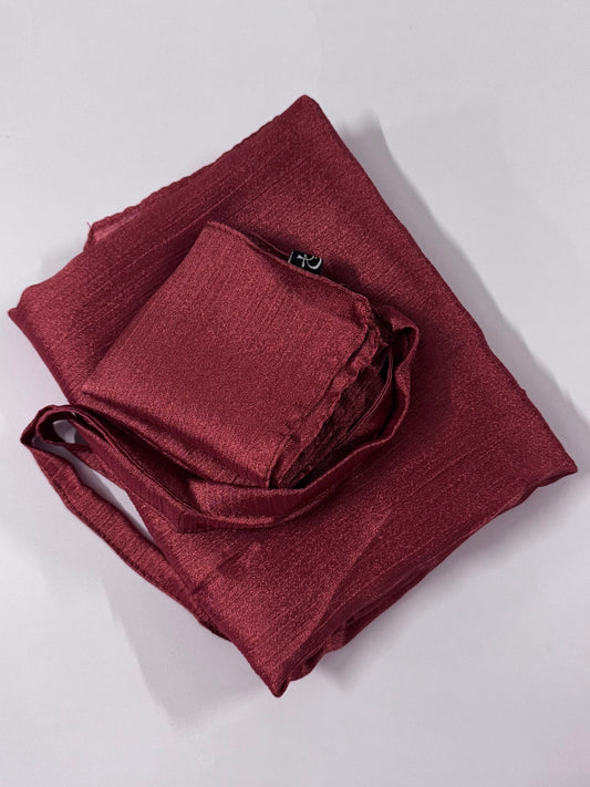 Berry Shimmer Hijab-Niqab Set