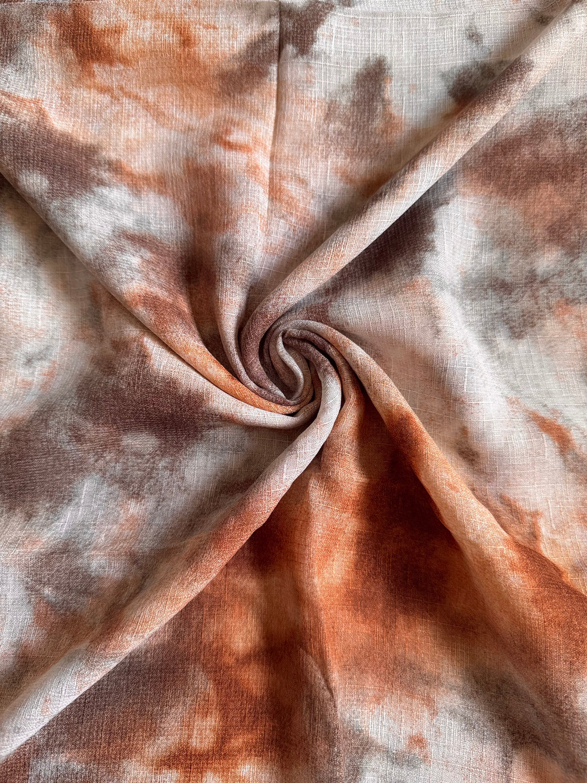 Brown Tie’nDye Print Lawn