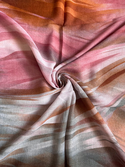 Sunset Stroke Print Lawn