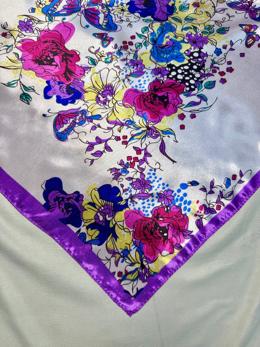 Purple Flora Bandana