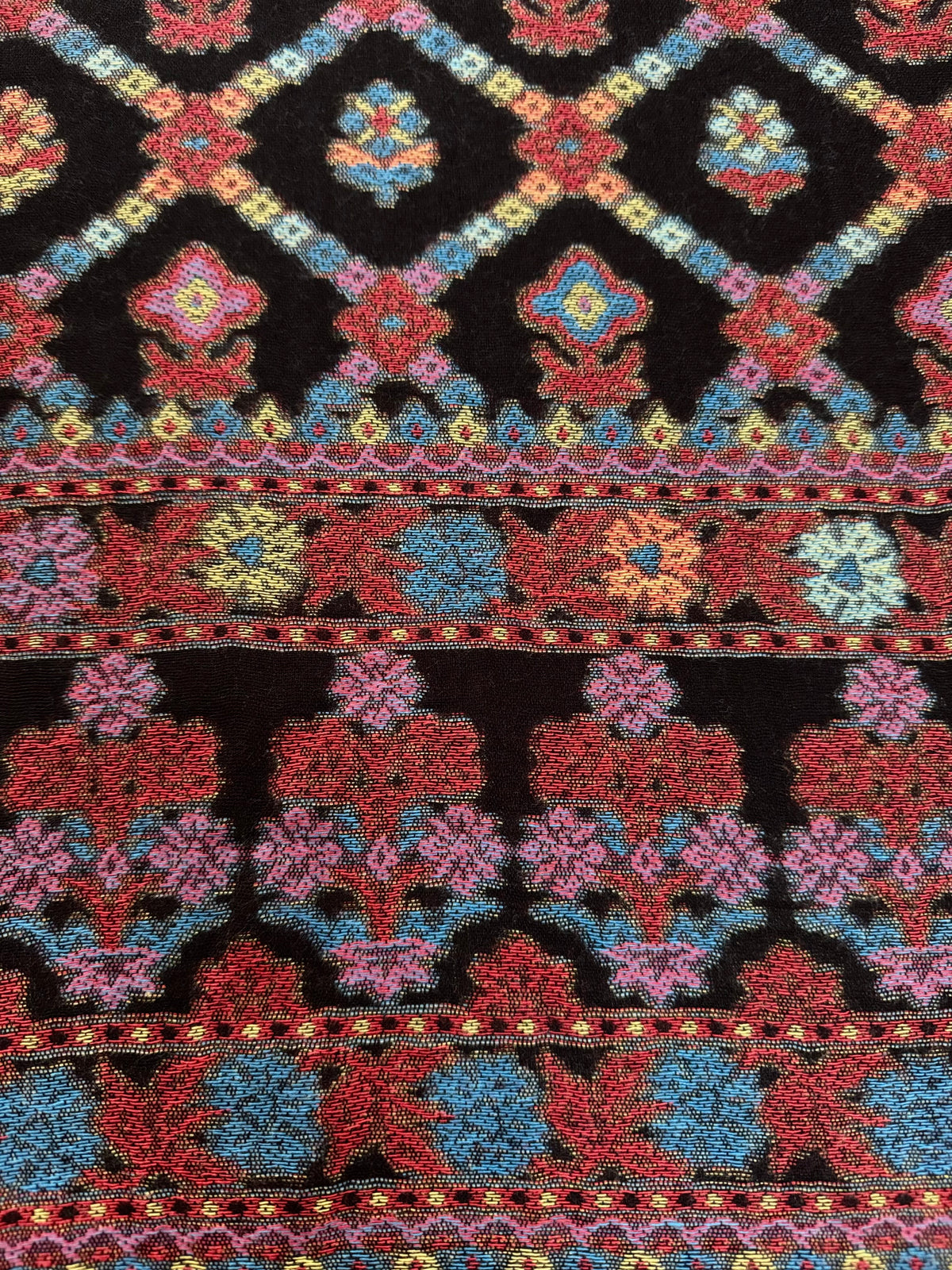 Multi Cross Printed Pashmina