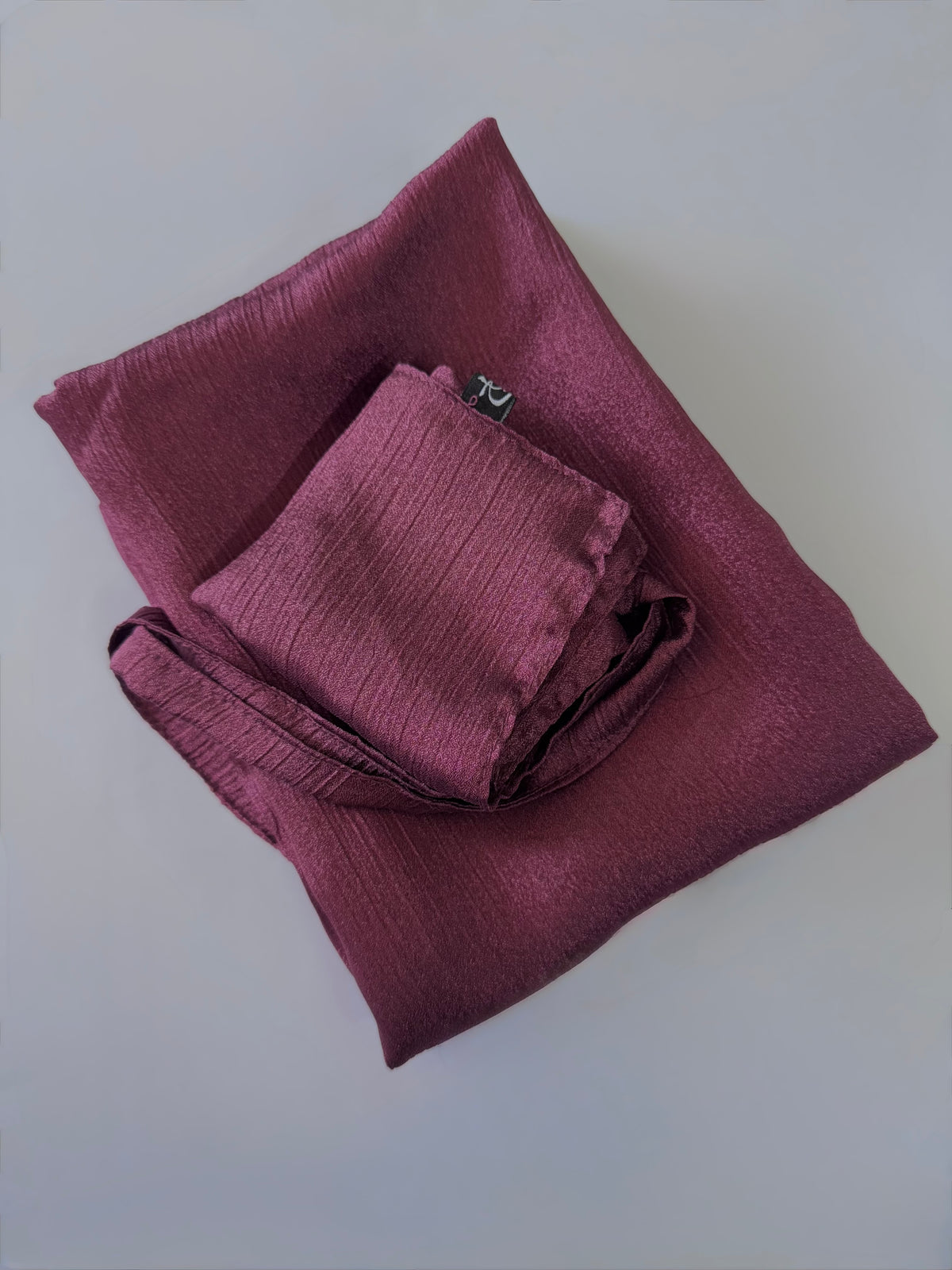 Plum Shimmer Hijab-Niqab Set