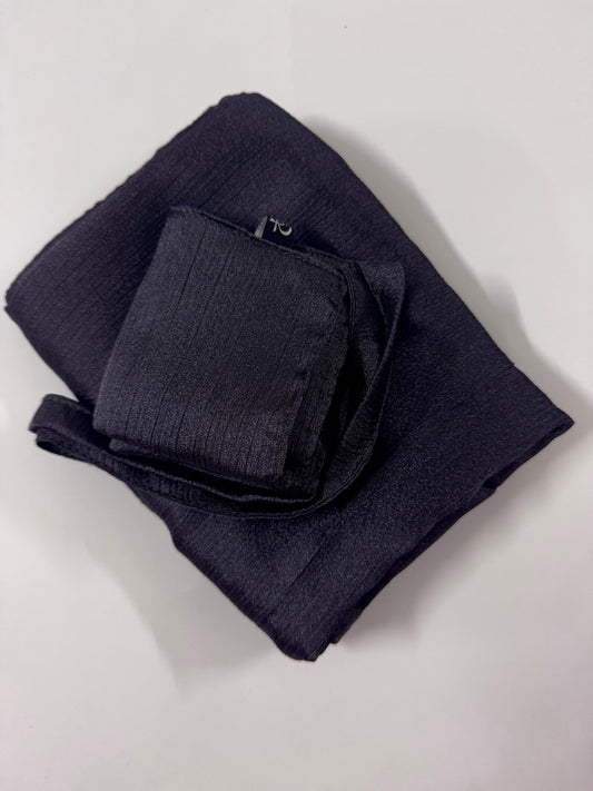 Charcoal Shimmer Hijab-Niqab Set