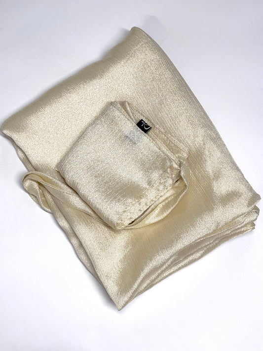 Eggnog Shimmer Hijab-Niqab Set