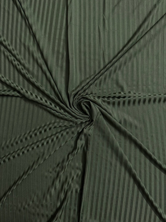 Olive Wide Ribbed Jersey