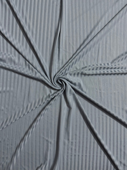 Gray Wide Ribbed Jersey