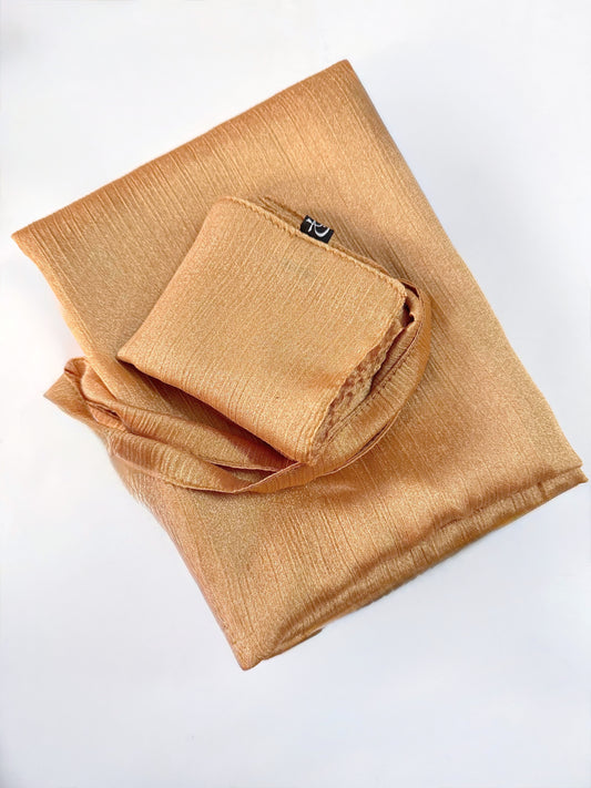 Golden Shimmer Hijab-Niqab Set