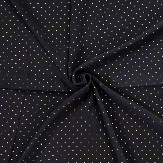 Charcoal Studded Georgette